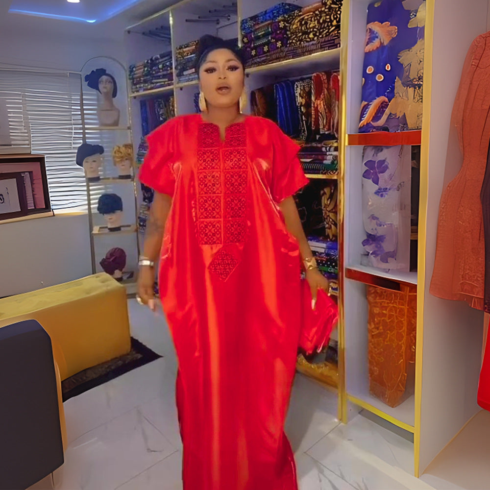 Clothing Mercerizing Satin Face Dress