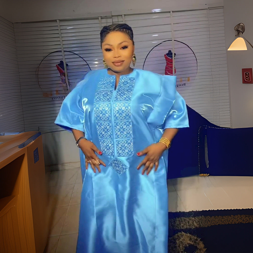 Clothing Mercerizing Satin Face Dress