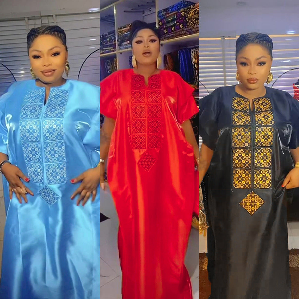 Clothing Mercerizing Satin Face Dress